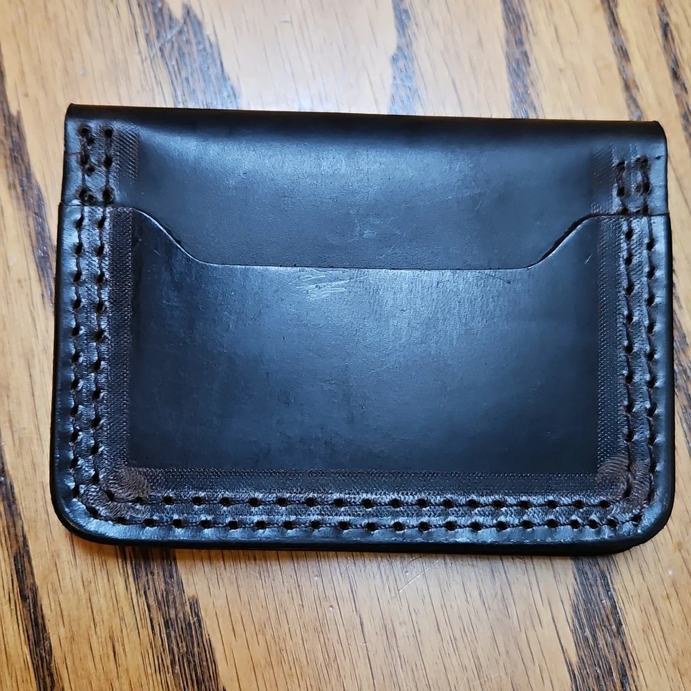 Redback Leather Card Holder | Wallet Mens Dark Brown Holds 6 Cards